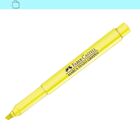 3 Canetas Pincel Marca Texto Amarelo Faber Castell Grifpen
