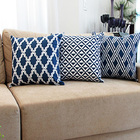 3 Capas Almofadas Soft Geométrico Azul