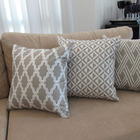 3 Capas Almofadas Soft Geométrico Bege