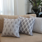 3 Capas Almofadas Soft Geométrico Cinza