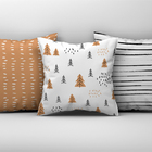 3 Capas De Almofada De Natal 45cm Decoração Sofá