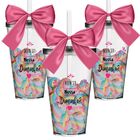 3 Copos Convite Personalizados Para Daminha