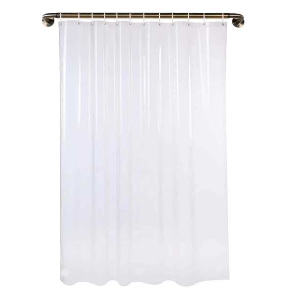 3 Cortina De Box Banheiro Transparente Flexível Antimofo