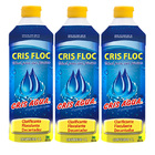 3 Cris Floc Clarificante 1 Litro Cris Água