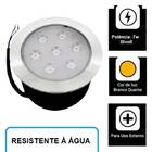 3 Embutido Solo 7w Balizador Led Blindado Ip67 Inox Spot Chão