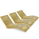 3 Espreguiçadeira Bogotá Para Piscina, Área, Lazer Em Alumini