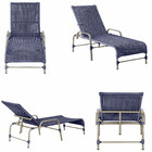 3 Espreguiçadeiras Reclinavel Catar Fendi Corda Nautica Trama