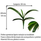 3 Folhas De Orquídea Artificiais Próprio Para Composição De A
