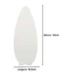 3 Hélice Pá Plástica Branca Ventilador Teto Ventisol Aires