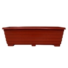 3 Jardineiras de Chão 40cm P/ Plantas E Hortas Terracota