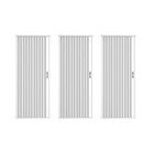 3 Kits Box Frontal De Pvc 185x100cm Sanfonado Bcf Branco