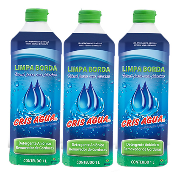 3 Limpa Bordas 1 Litro Cris Água