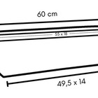 3 Mudas De Zamioculca + Jardineira 60x20 E Suporte Com Rodas
