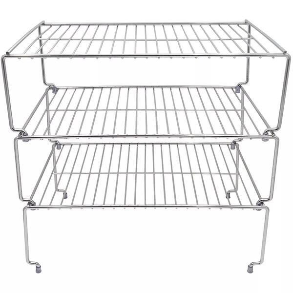 3 Organizadores Armário Prateleira Aramado Componível Grande