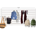 3 Paineis Canaletados - 1,22 X 0,61 + 100 Ganchos 20cm + Cana