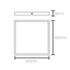3 Painel De Led Taschibra Pro Quadrado De Sobrepor 45w Bivolt