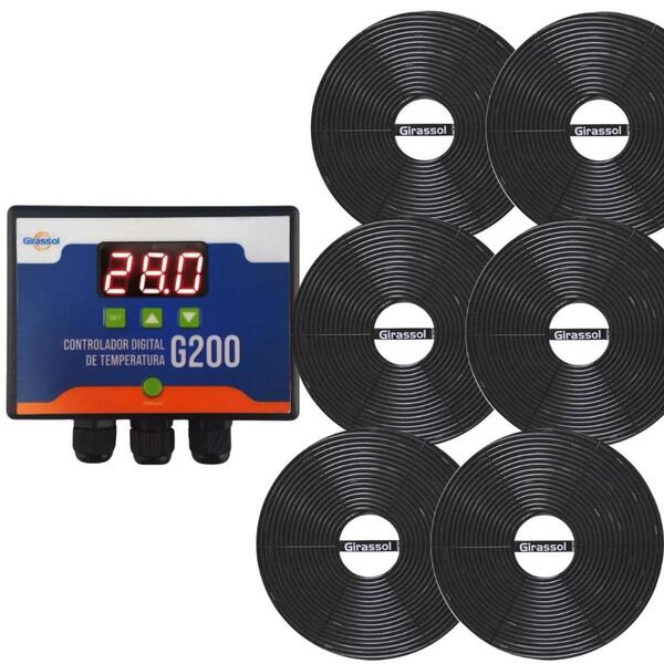 3 Pares De Placa Solar Com Painel De Controle - Girassol