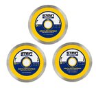 3 Peças Disco Diamantado Corte Seco 110mm Liso Stein
