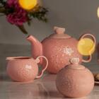 3 Peças Wolff Butterfly De Porcelana Rosa