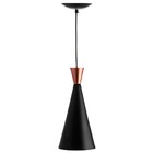 3 Pendentes Cone Preto Canadá Sala Cozinha Churrasqueir