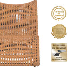 3 Poltronas Texas Em Alumínio Pintura Marrom Corda Náutica Tr