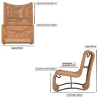 3 Poltronas Texas Em Alumínio Pintura Marrom Corda Náutica Tr