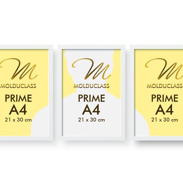 3 Quadros Decorativos A4 Com Impressão Personalizada Vidro