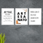 3 Quadros Decorativos Artesanato