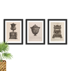 3 Quadros Decorativos Com Moldura Vasos Giovanni Piranesi