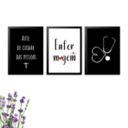 3 Quadros Decorativos Enfermagem Do Século Xxi