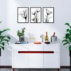 3 Quadros Decorativos Flores Ii 21x30 Pvc Luven Bra