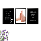 3 Quadros Decorativos Podologia