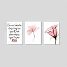 3 Quadros Decorativos Religioso Oração 2 21x30 Pvc Luven Br