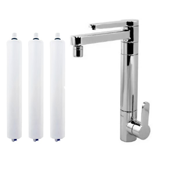 3 Refil Vela Filtro Torneira Deca Twin Couple Single Branco