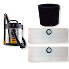 3 Saco Descartável + Filtro Permanente Para Aspirador De Pó W