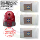 3 Saco Descartável Para Aspirador De Pó Electrolux Clario