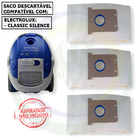 3 Saco Descartável Para Aspirador De Pó Electrolux Classic Si