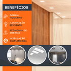 3 Spot Embutir Recuado Quadrado + 3 Lâmpada 5w Gu10 Branco Qu