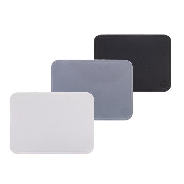 3 Tábuas Para Corte Lyor De Bambu E Pp 30cm X 22cm X 2,5cm