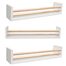 3 Unidades - Prateleira Auxiliar Para Banheiro / Porta Temper