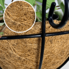 3 Vasos De Parede De Fibra De Coco 30cm De Plantas Meio Vaso