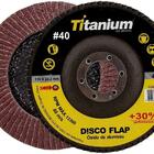 3un. Disco Flap De Óxido De Alumínio De 4.1/2 Pol. Grão 40 -