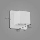 3x Arandela Box 2 Fachos Externa Branca + Led G9 B.quente St8