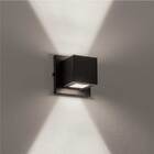 3x Arandela Box 2 Fachos G9 Interna / Externa Luminária Marro