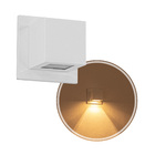 3x Arandela Box Cubo Pequena 1 Facho BRANCO Parede Muro St1319