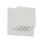 3x Arandela Box Cubo Pequena 6 Fachos BRANCA + Led G9 5w Bivo