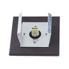 3x Arandela Box Cubo Pequena 6 Fachos MARROM Parede Muro St13