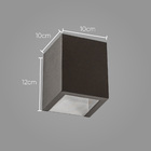 3x Arandela Efeito 2 Focos Marrom Policarbonato + Led G9 5w 3