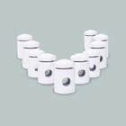 3x Deslocador De Fios Branco P/ Pendentes E Luminárias Ø1,5 C