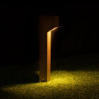 3x Poste Balizador Luminária Jardim 1 Foco Marrom P/ Mr11 St2